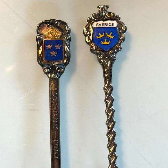 Vintage Souvenir Spoons‎ Sweden Norway Arctic Circle Israel London St Maarten - Picture 12 of 14